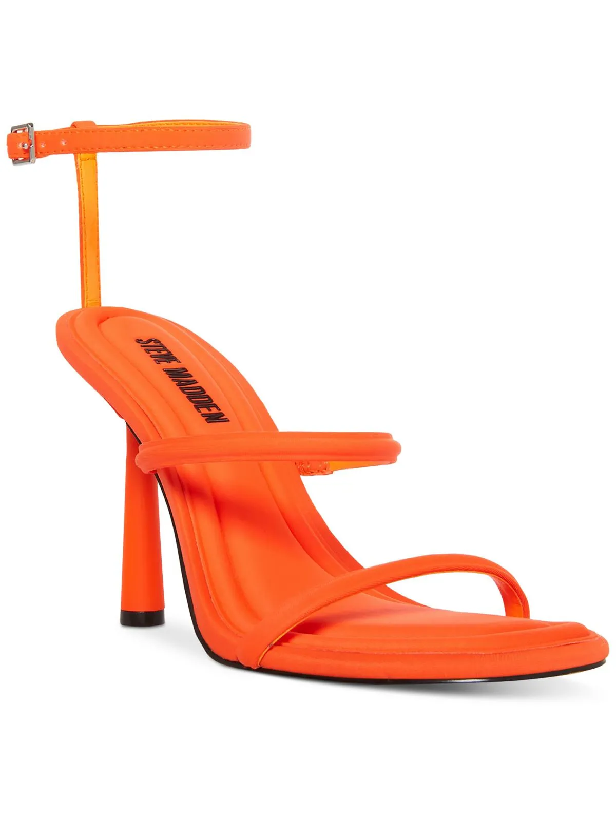 Briella Womens Ankle Strap Square Toe Heels