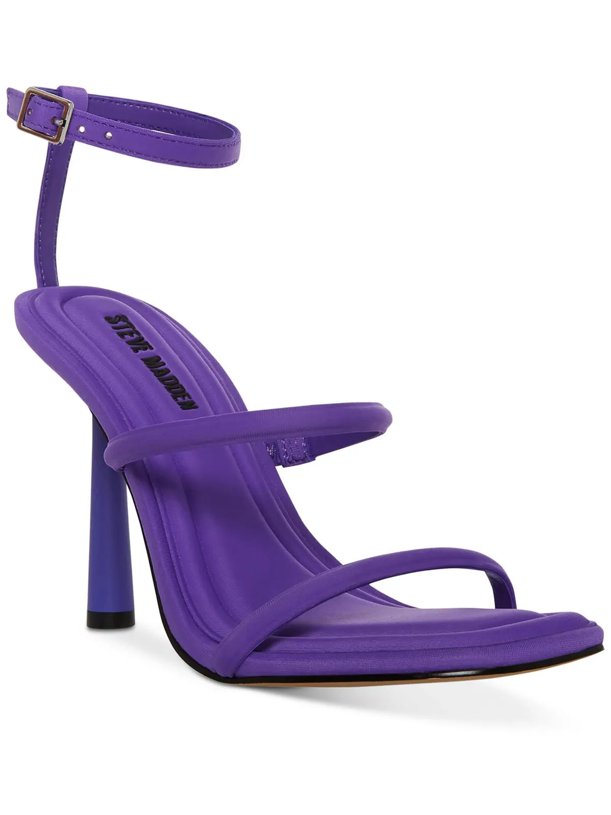 Briella Womens Ankle Strap Square Toe Heels