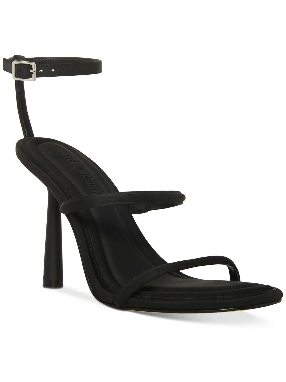 Briella Womens Ankle Strap Square Toe Heels