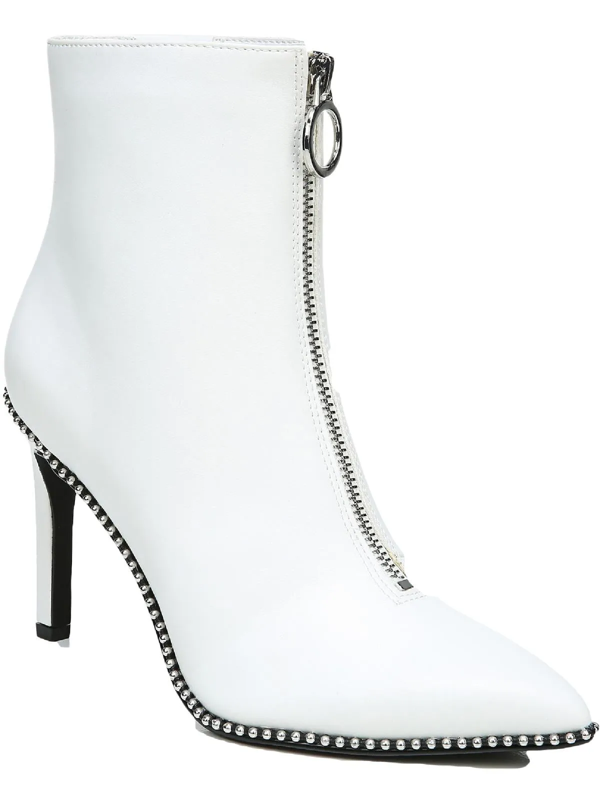 Briget Womens Embellished Pointed Toe Ankle Boots