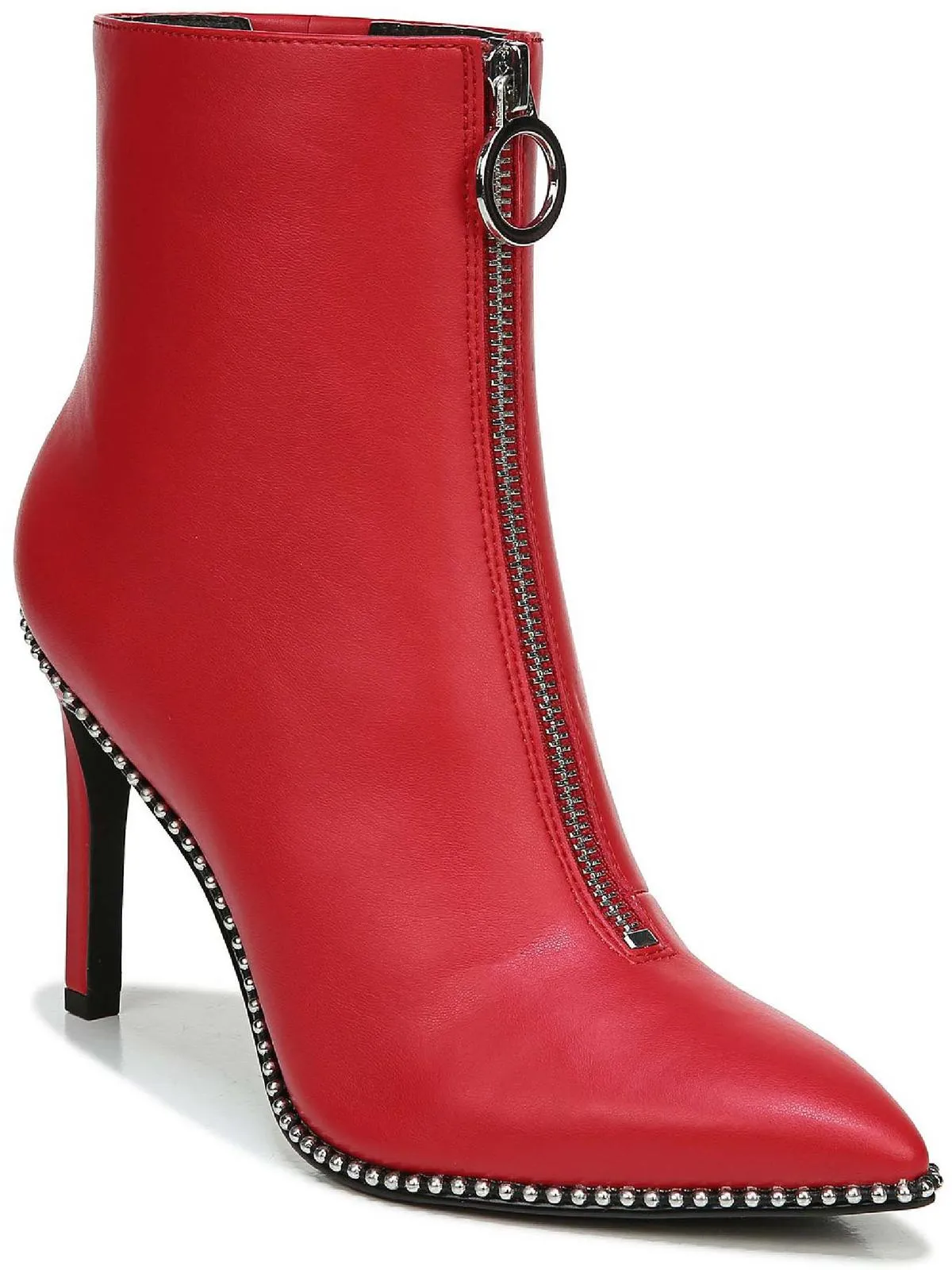 Briget Womens Embellished Pointed Toe Ankle Boots