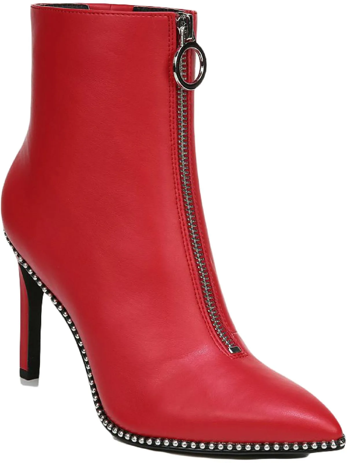 Briget Womens Embellished Pointed Toe Ankle Boots