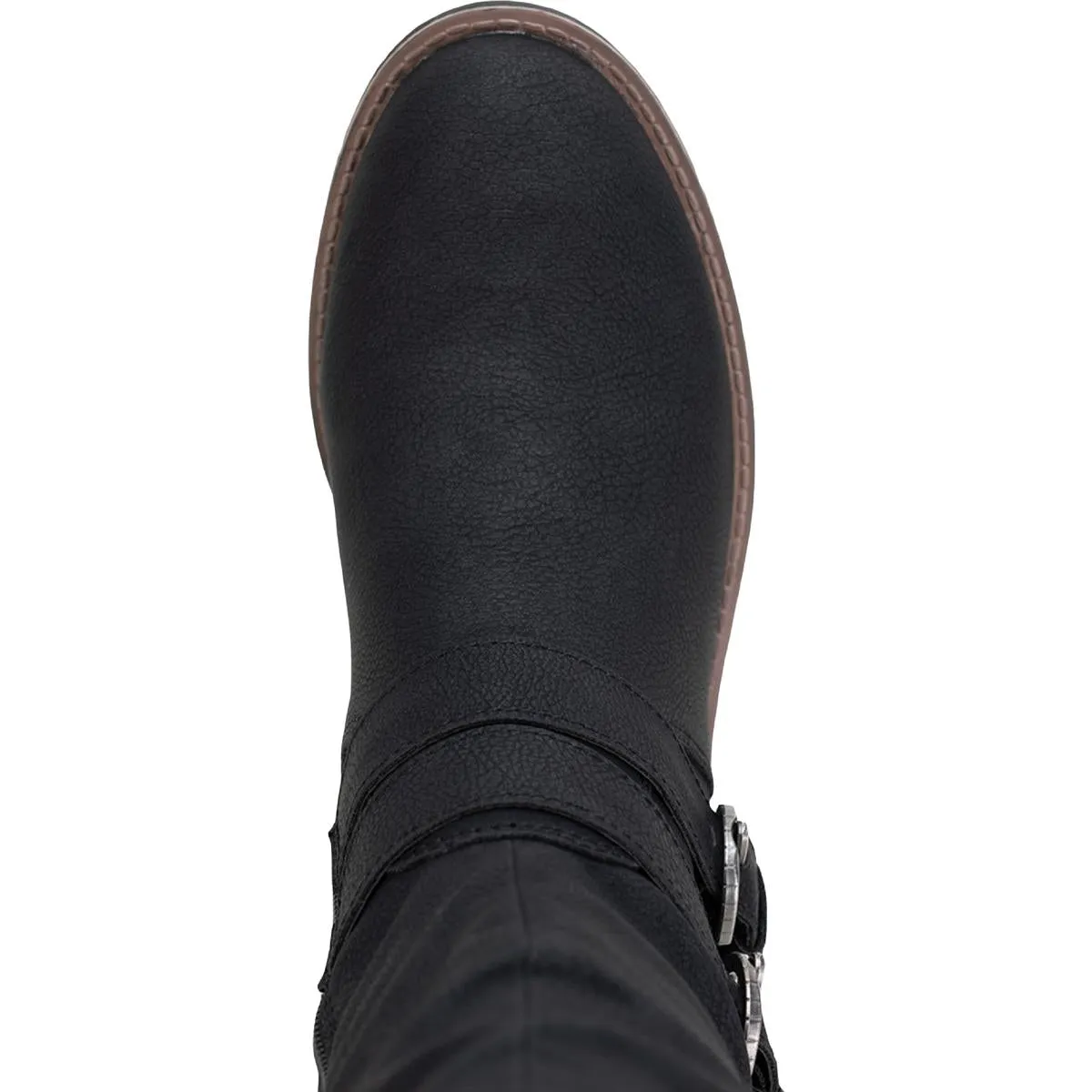 Brinley Womens Faux Leather Tall Knee-High Boots