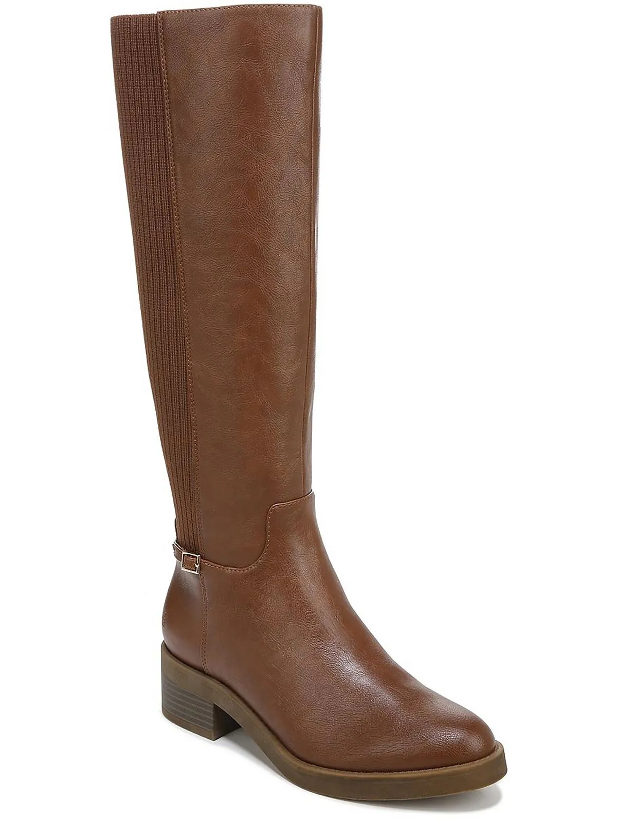 Bristol Womens Faux Leather Knee-High Boots