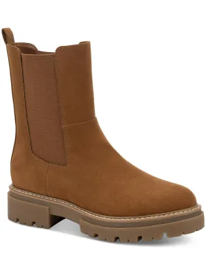 Burklee Womens Stretch Side Zip Ankle Boots