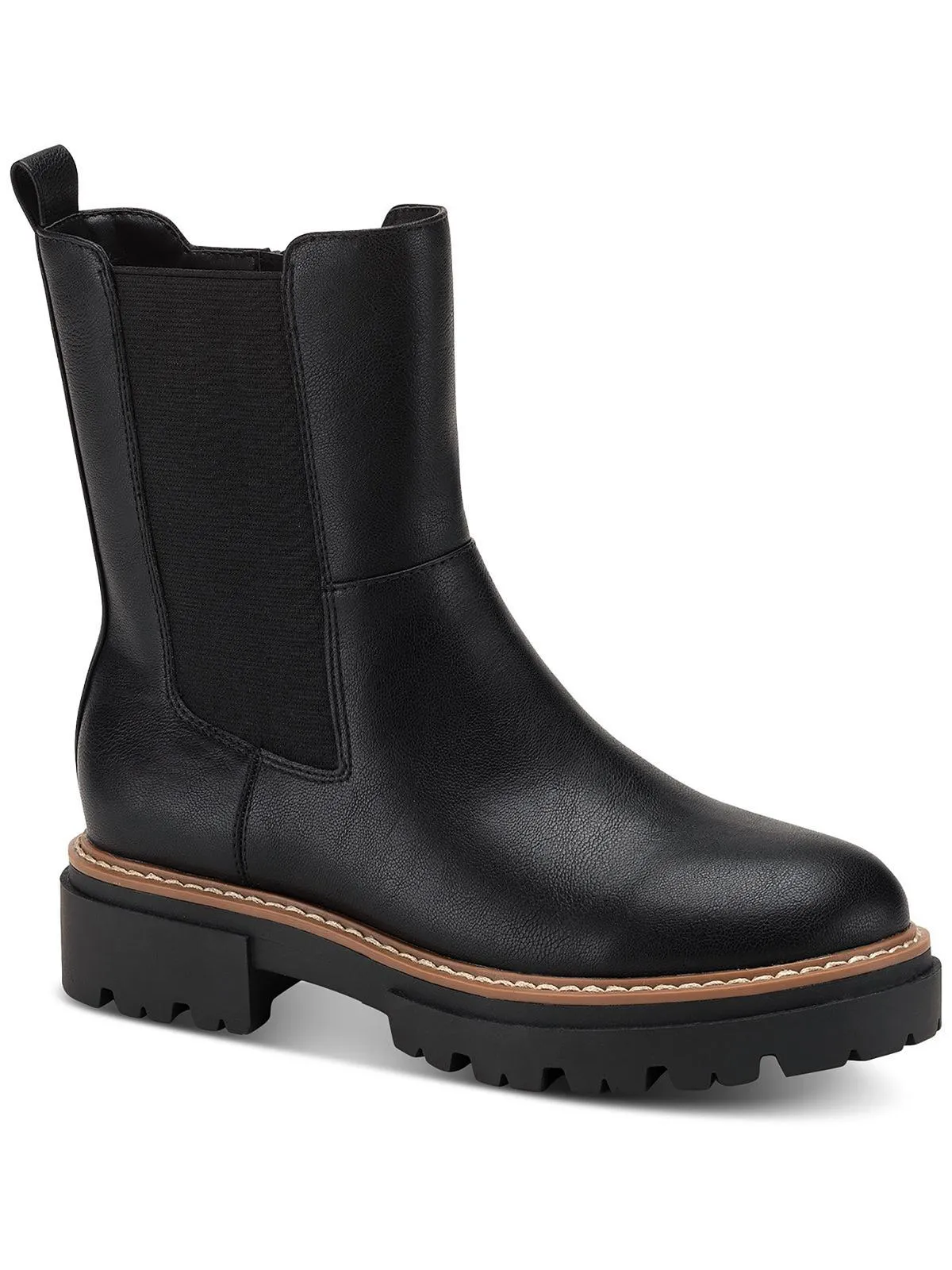 Burklee Womens Stretch Side Zip Ankle Boots