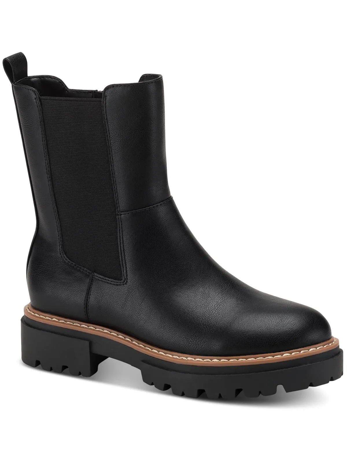 Burklee Womens Stretch Side Zip Ankle Boots