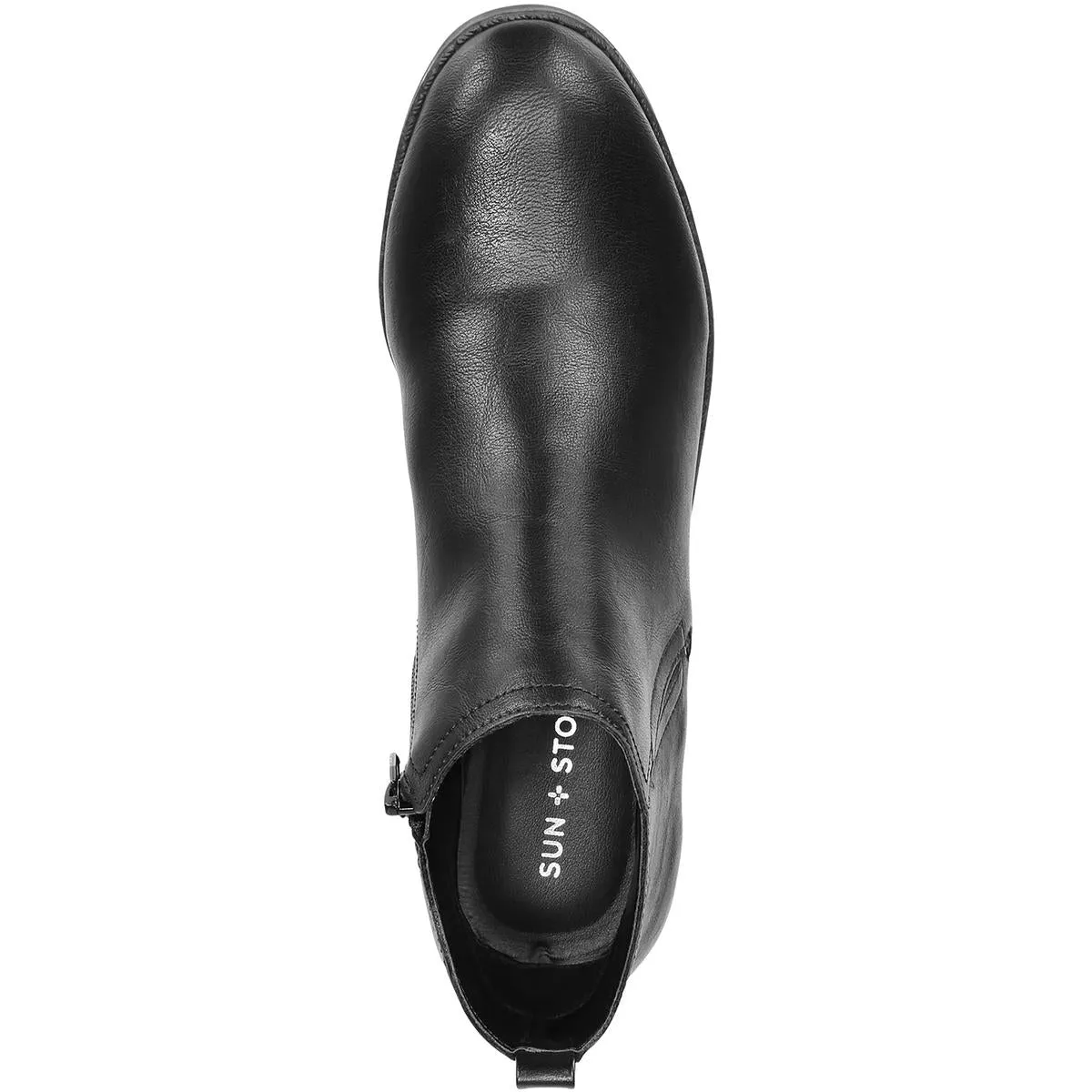Cadee Womens Faux Leather Zipper Ankle Boots