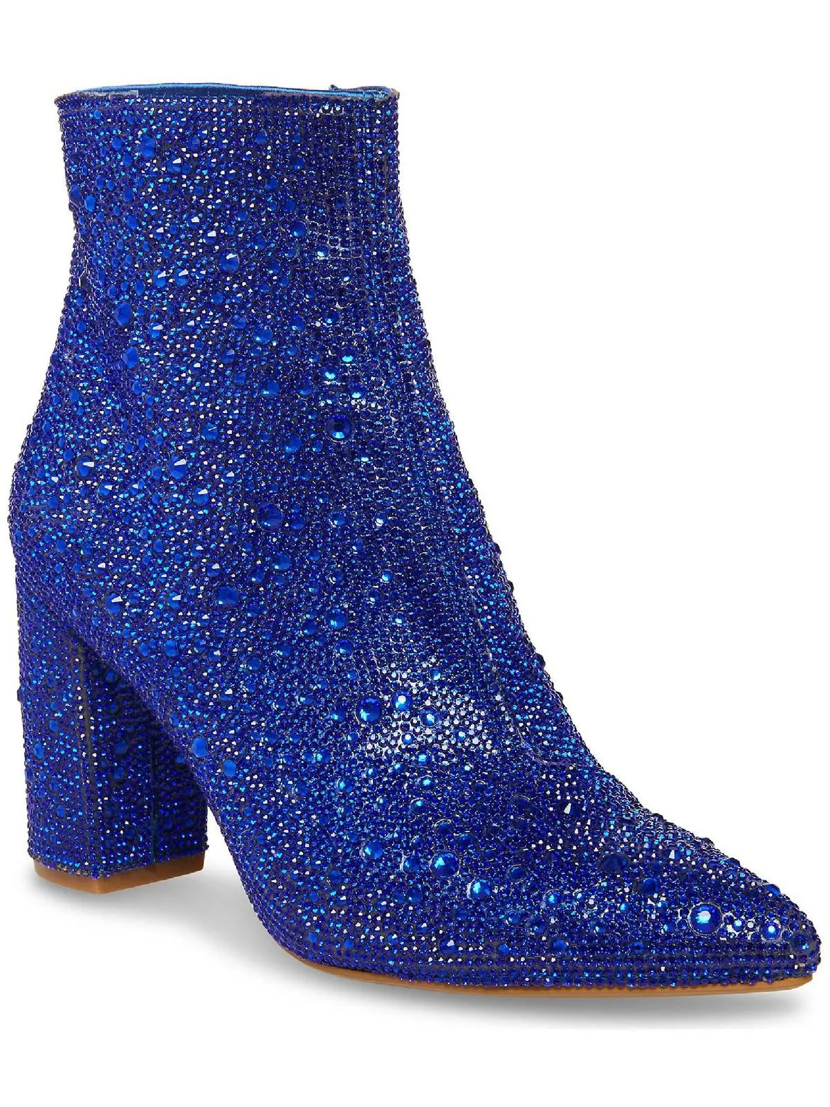 Cady Womens Embellished Block Heel Ankle Boots