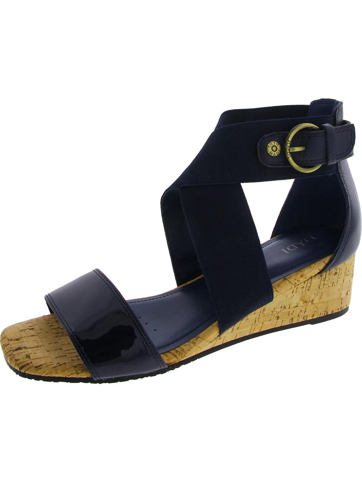 Callie Womens Buckle Snake Print Ankle Strap