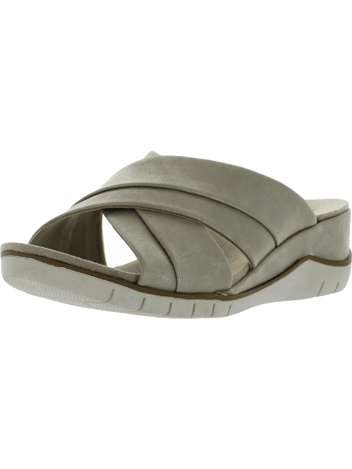 Carmiela Womens Cushioned Footbed Comfort Wedge Sandals