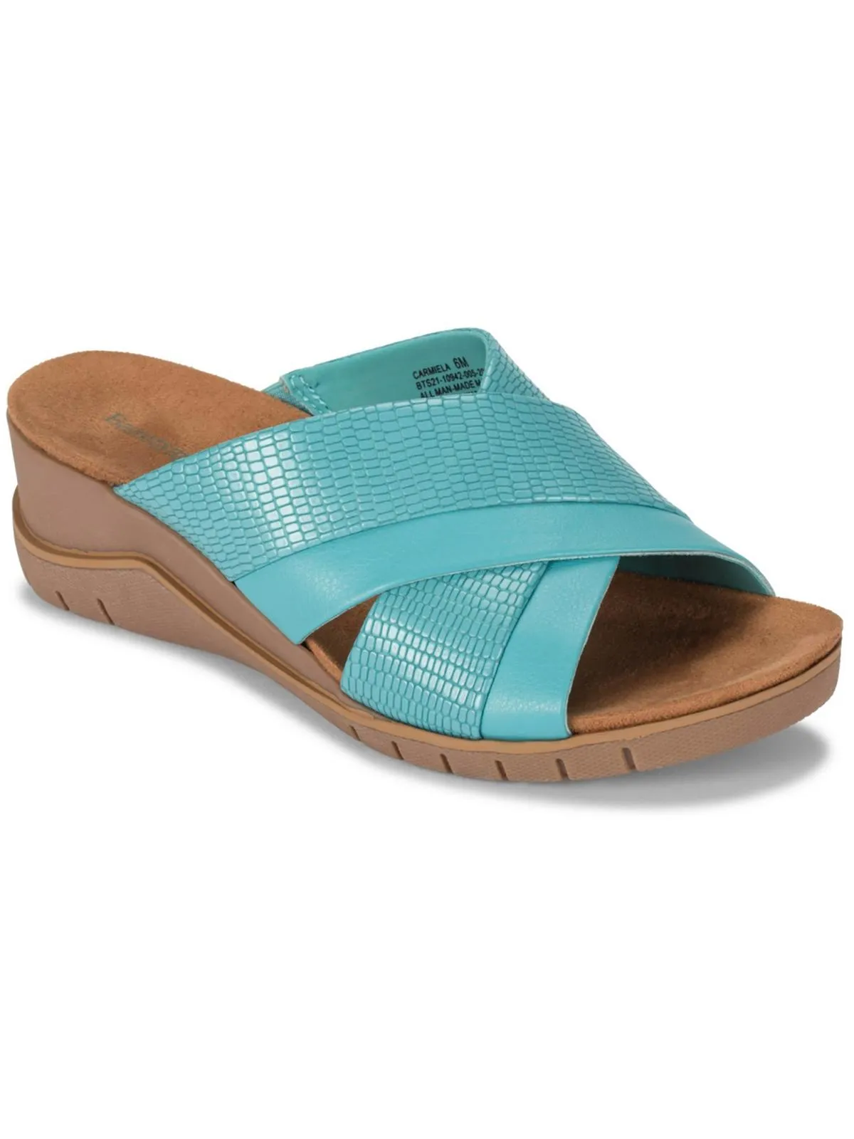 Carmiela Womens Cushioned Footbed Comfort Wedge Sandals