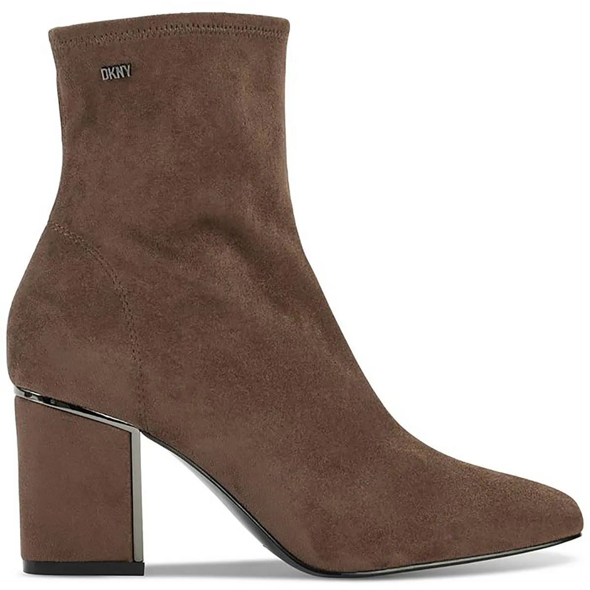 Cavale Womens Faux Suede Block Heel Ankle Boots