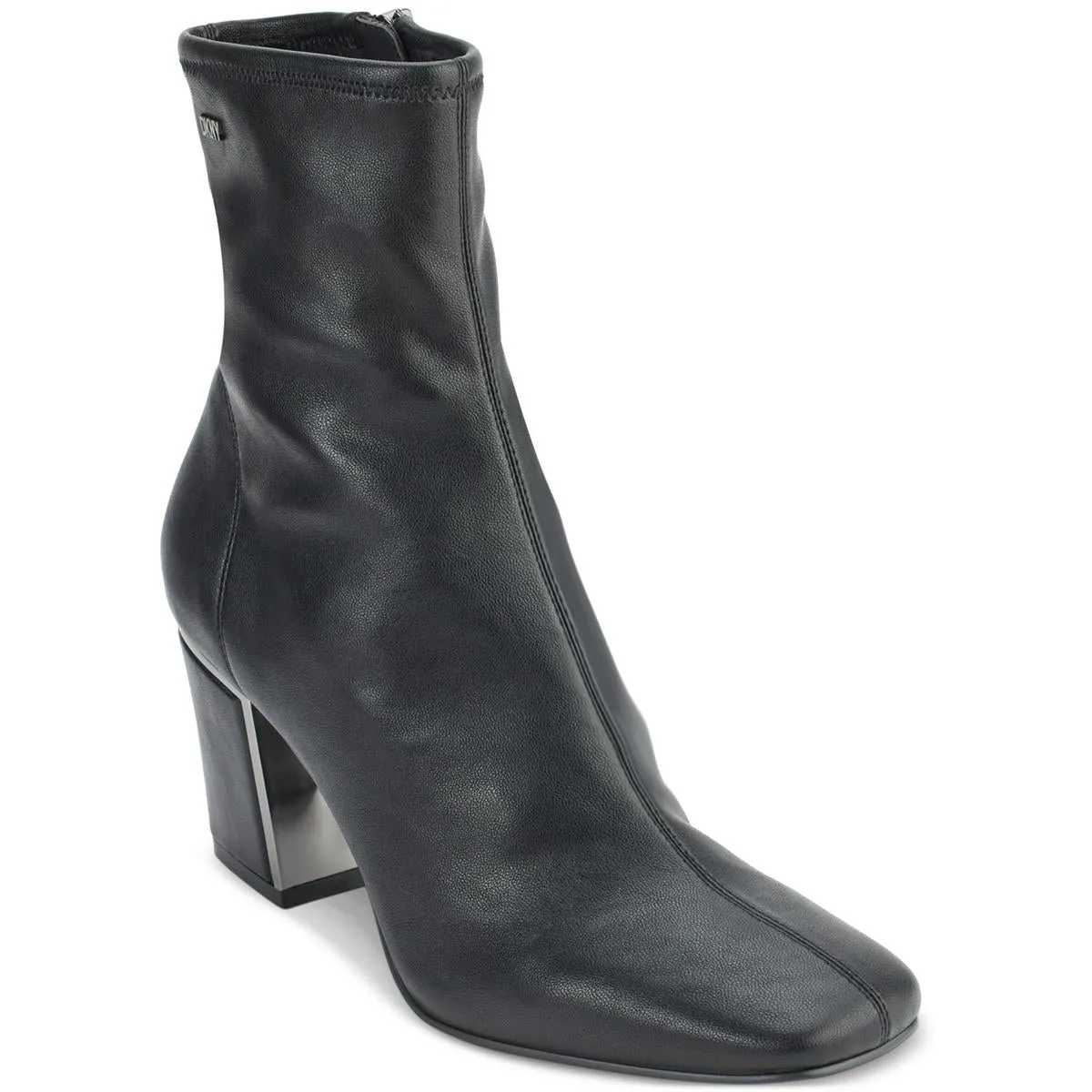 Cavale Womens Faux Suede Block Heel Ankle Boots