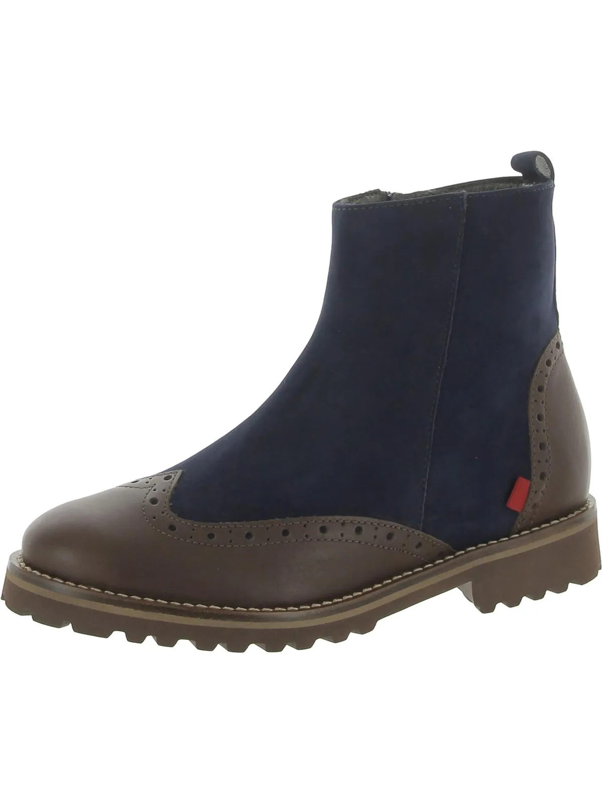 Chelsea Womens Leather Wingtip Ankle Boots
