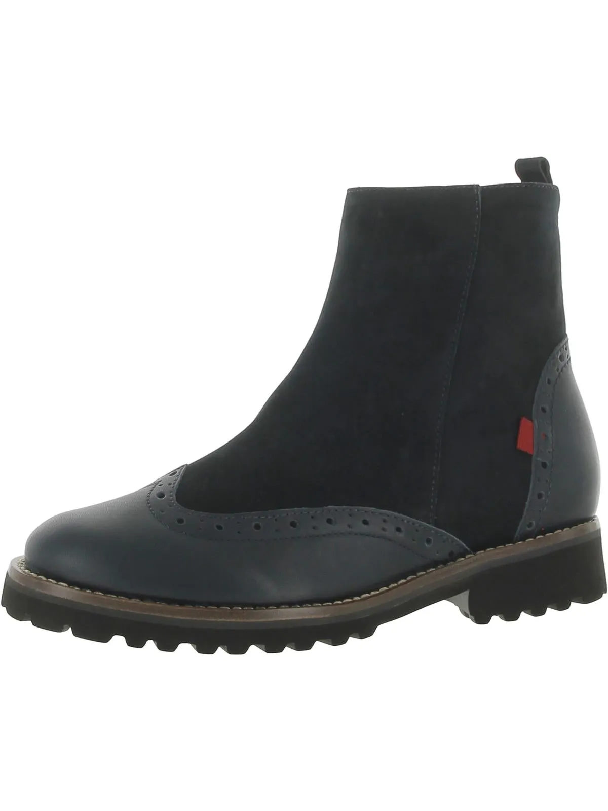 Chelsea Womens Leather Wingtip Ankle Boots