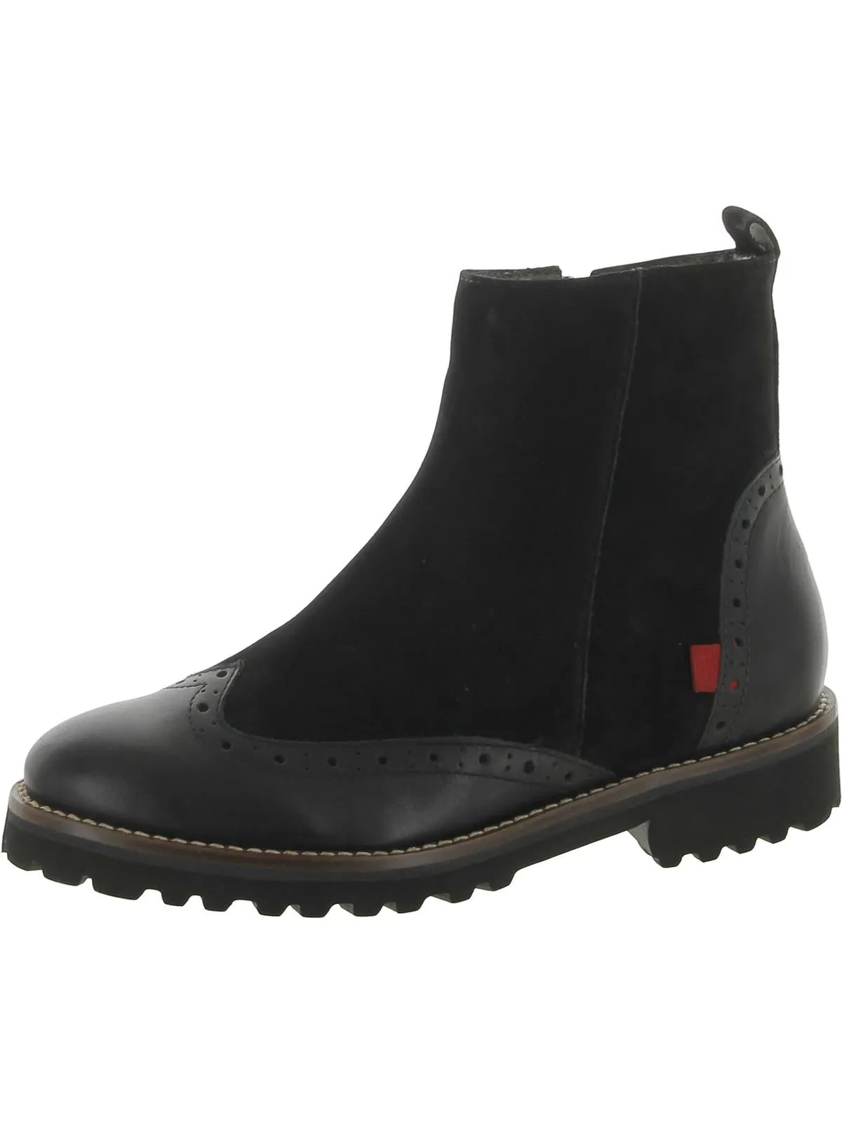 Chelsea Womens Leather Wingtip Ankle Boots