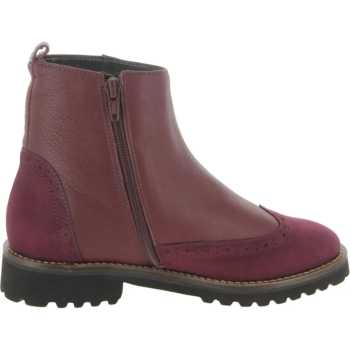 Chelsea Womens Leather Wingtip Ankle Boots