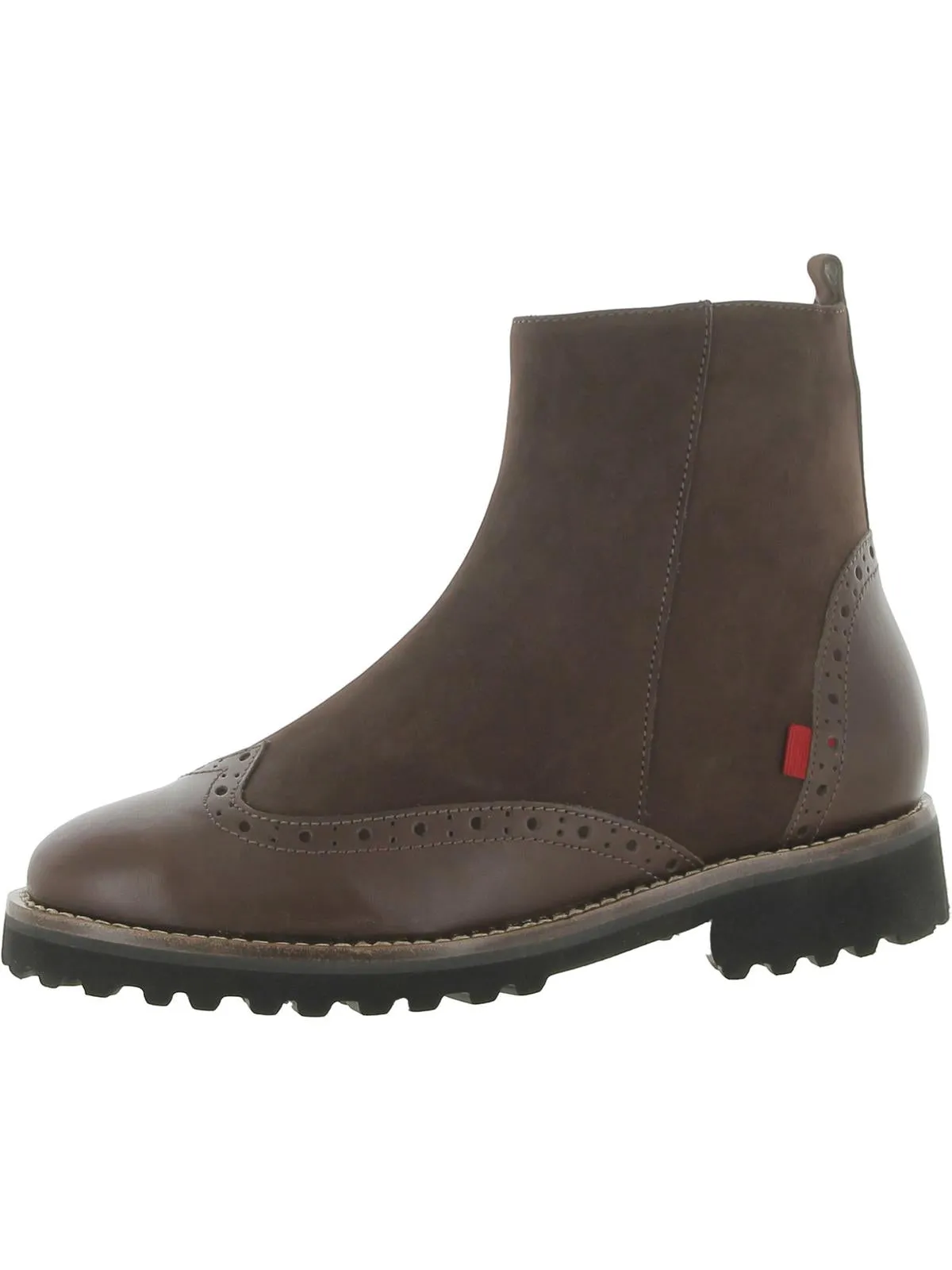 Chelsea Womens Leather Wingtip Ankle Boots