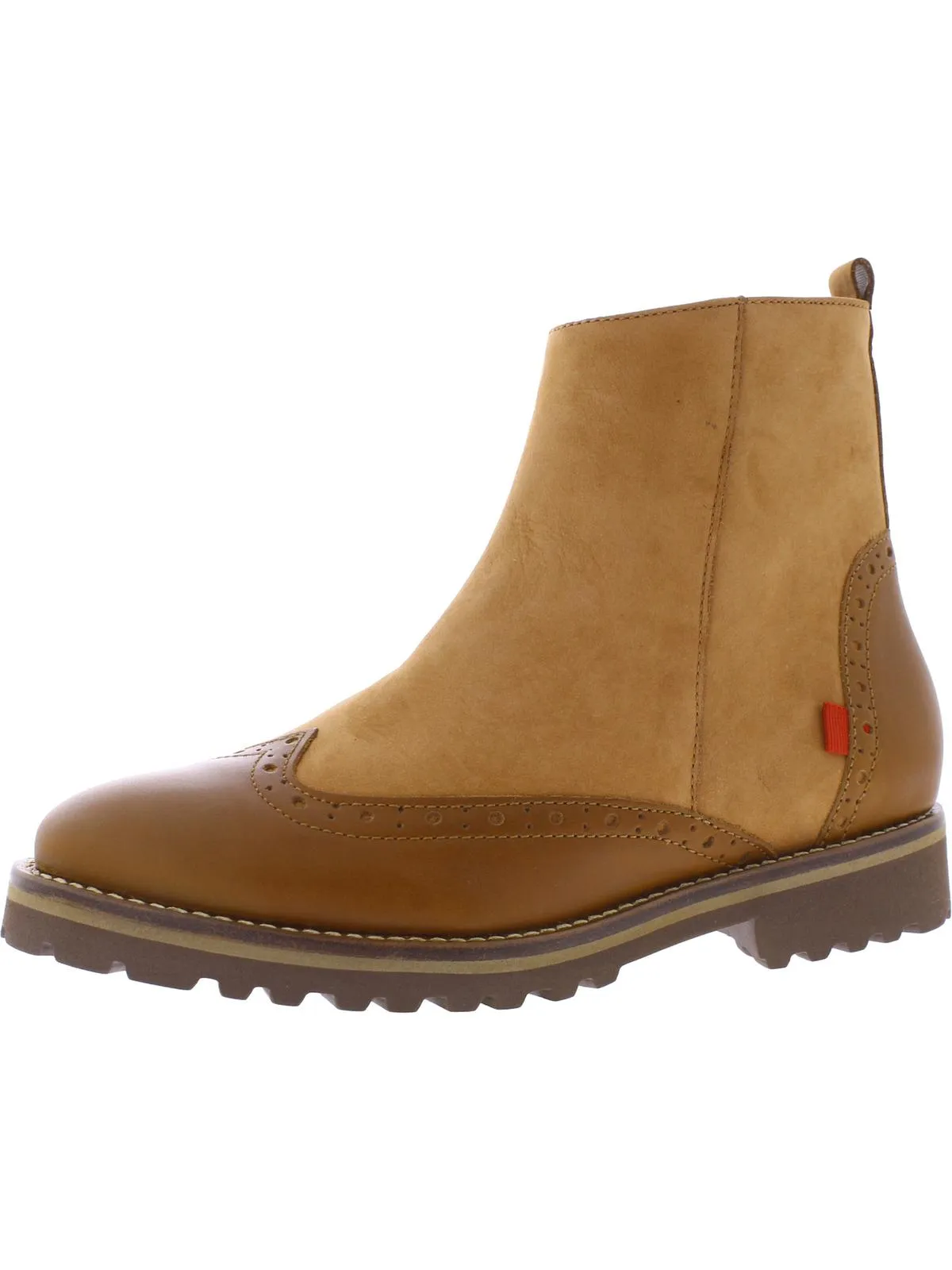 Chelsea Womens Leather Wingtip Ankle Boots