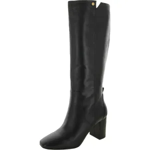 Chrystie Womens Leather Tall Knee-High Boots