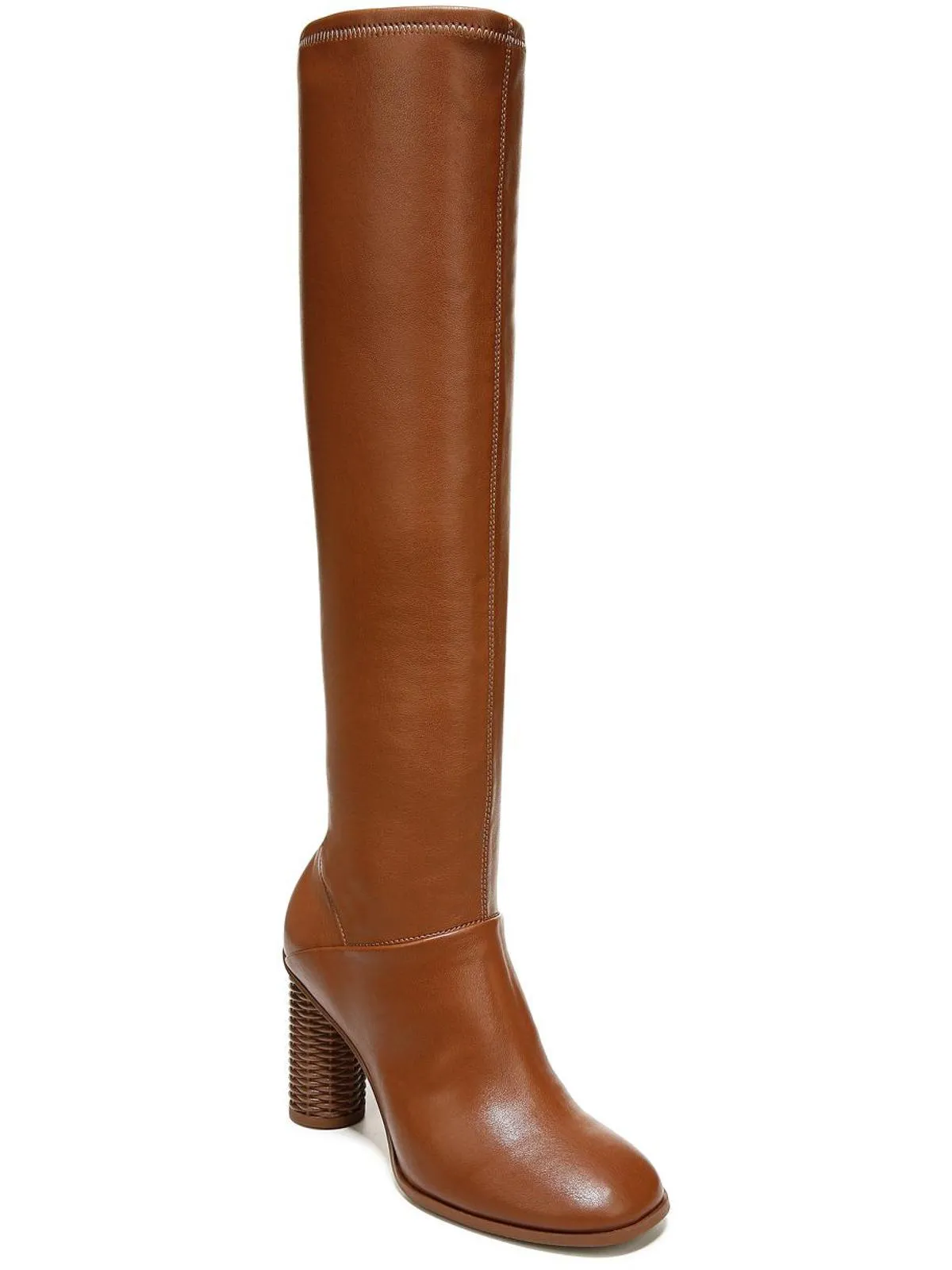 Cindy Womens Faux Leather Knee-High Boots