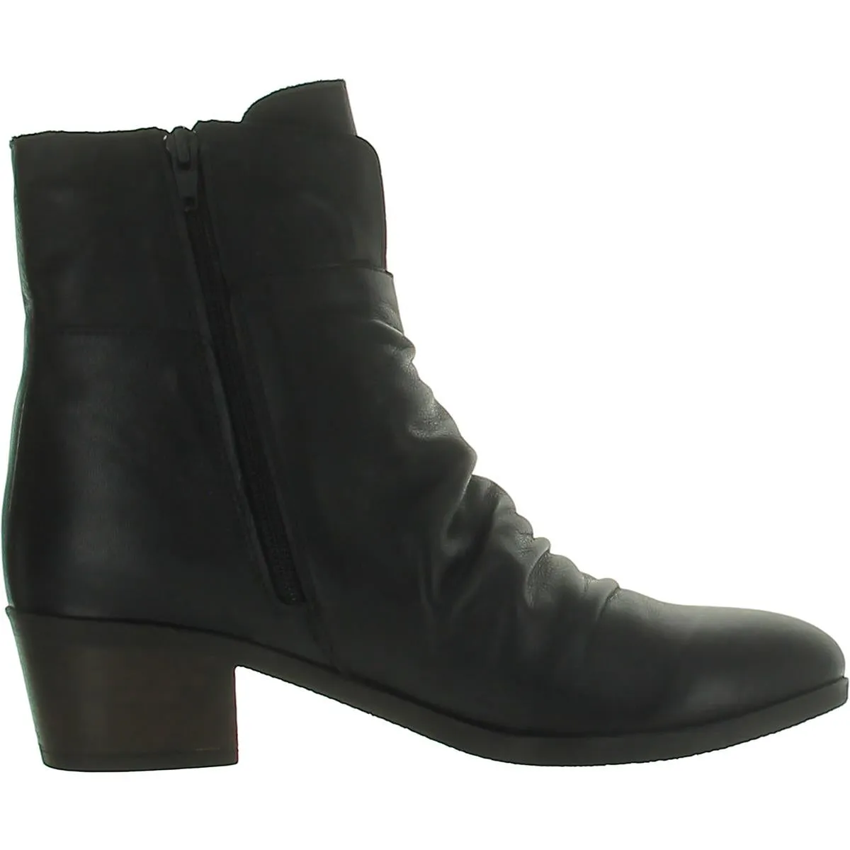 Colbie Womens Leather Slouchy Ankle Boots