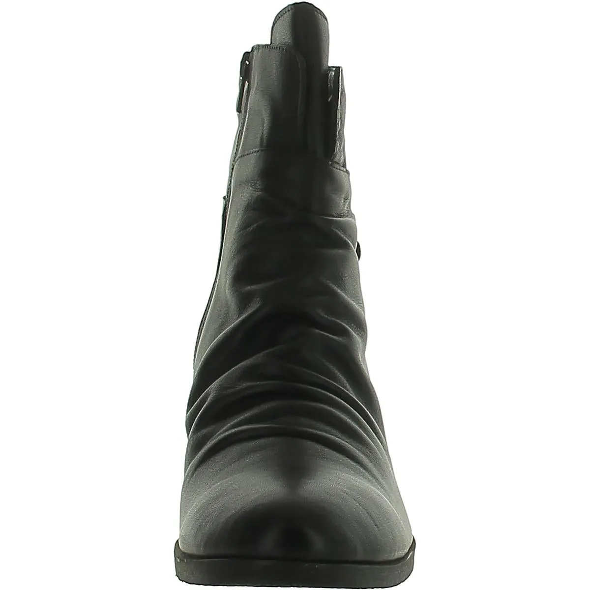 Colbie Womens Leather Slouchy Ankle Boots