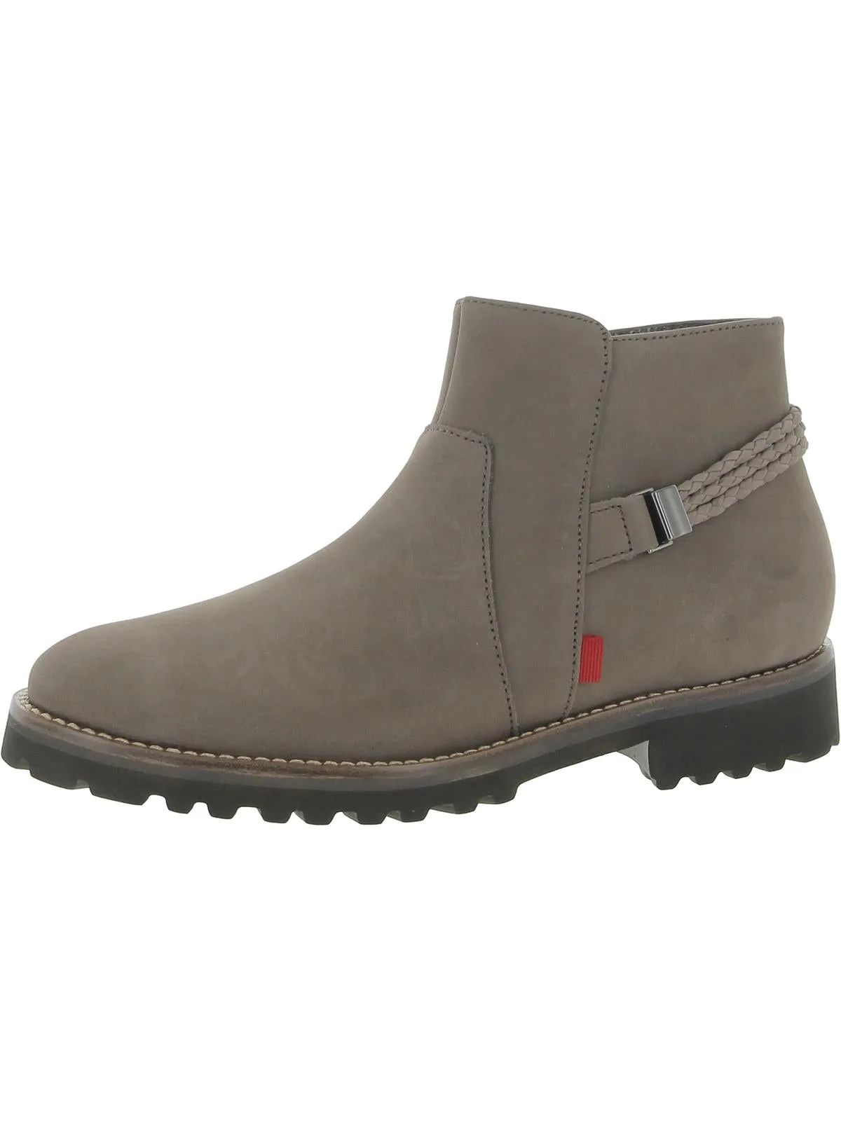 Columbus CR Womens Lugged Sole Almond Toe Ankle Boots