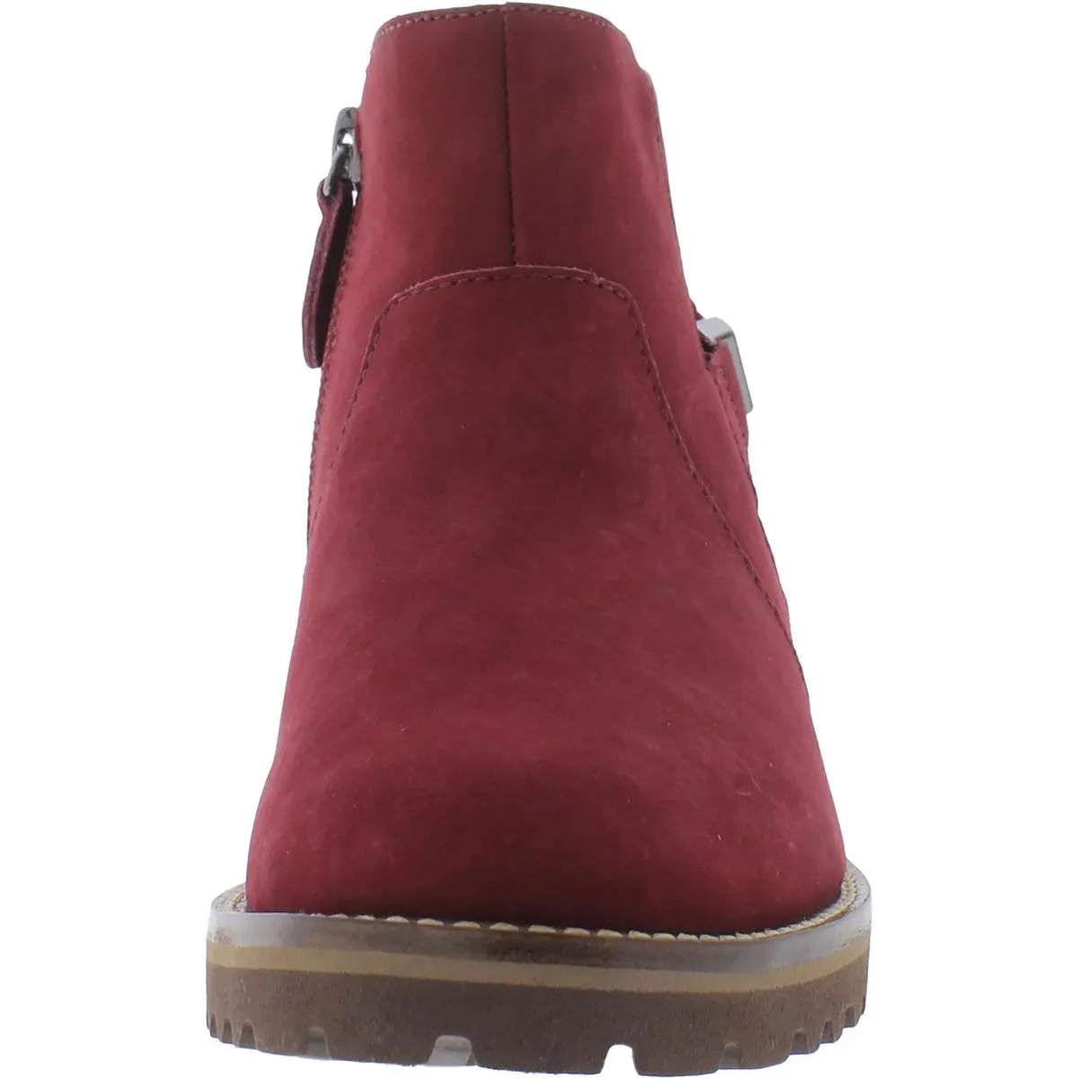 Columbus CR Womens Lugged Sole Almond Toe Ankle Boots