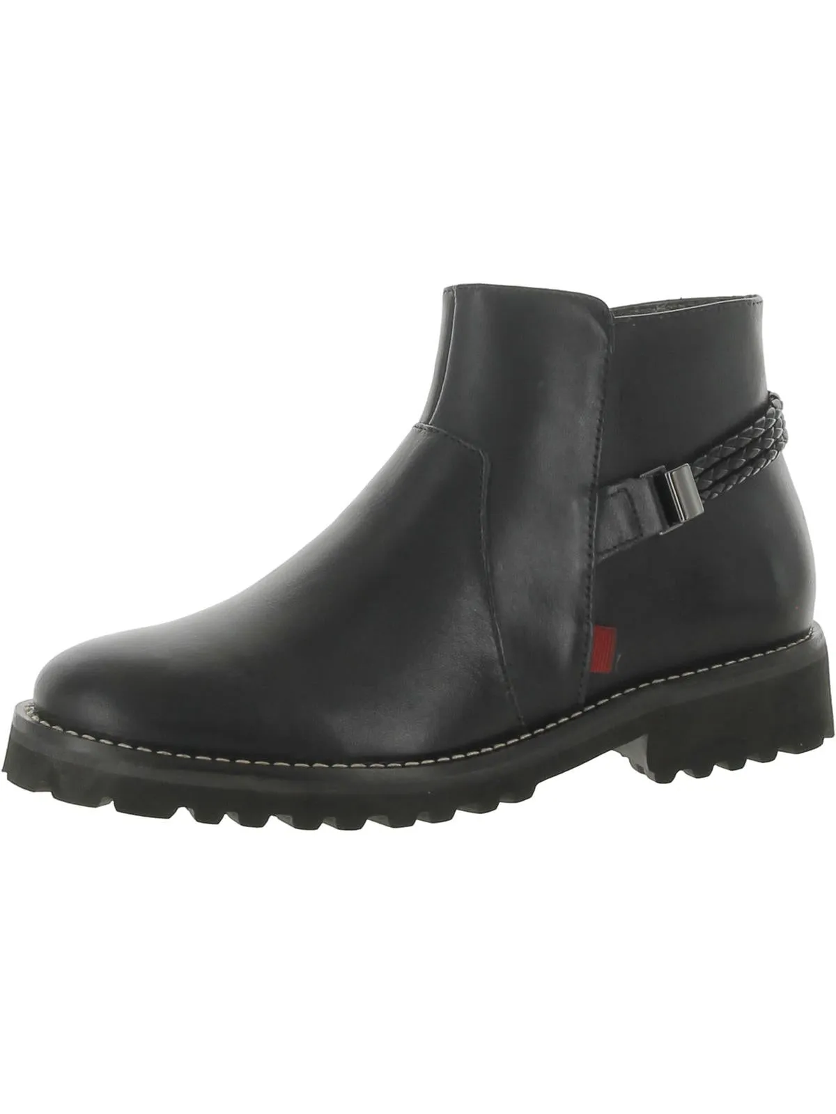 Columbus CR Womens Lugged Sole Almond Toe Ankle Boots
