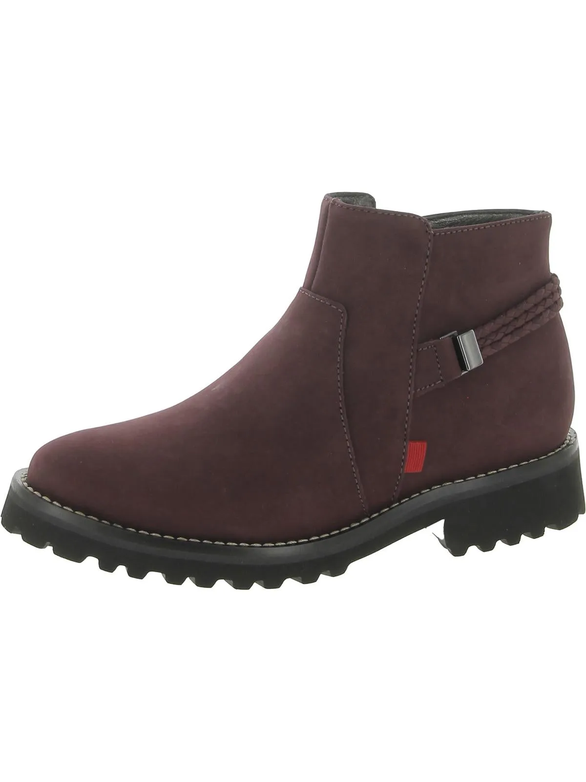Columbus CR Womens Lugged Sole Almond Toe Ankle Boots