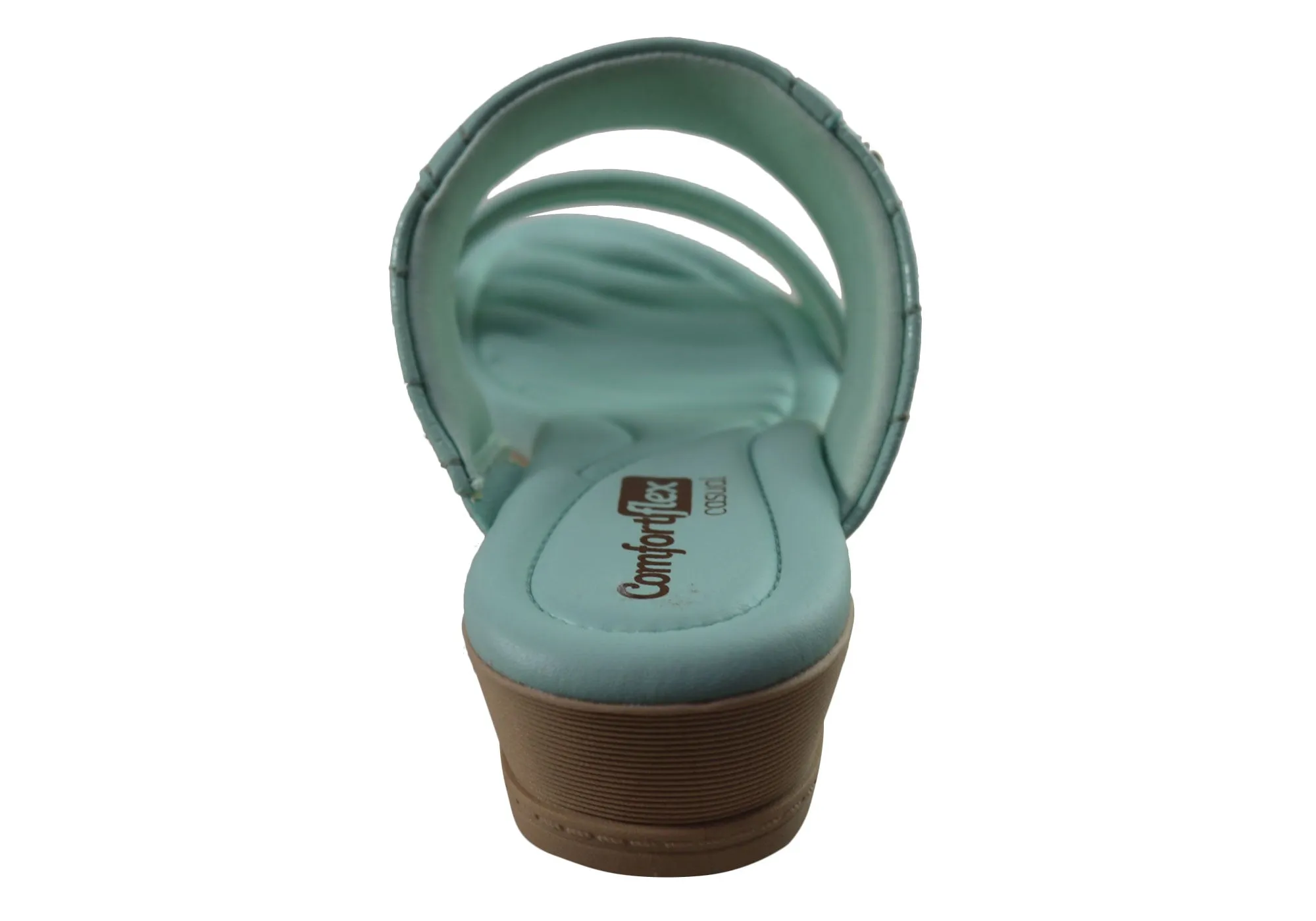 Comfortflex Cianne Womens Comfort Wedge Slides Sandals Made In Brazil Comfortflex Shoes