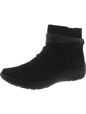 CORA BRAIDBOOT Womens Suede Comfy Ankle Boots