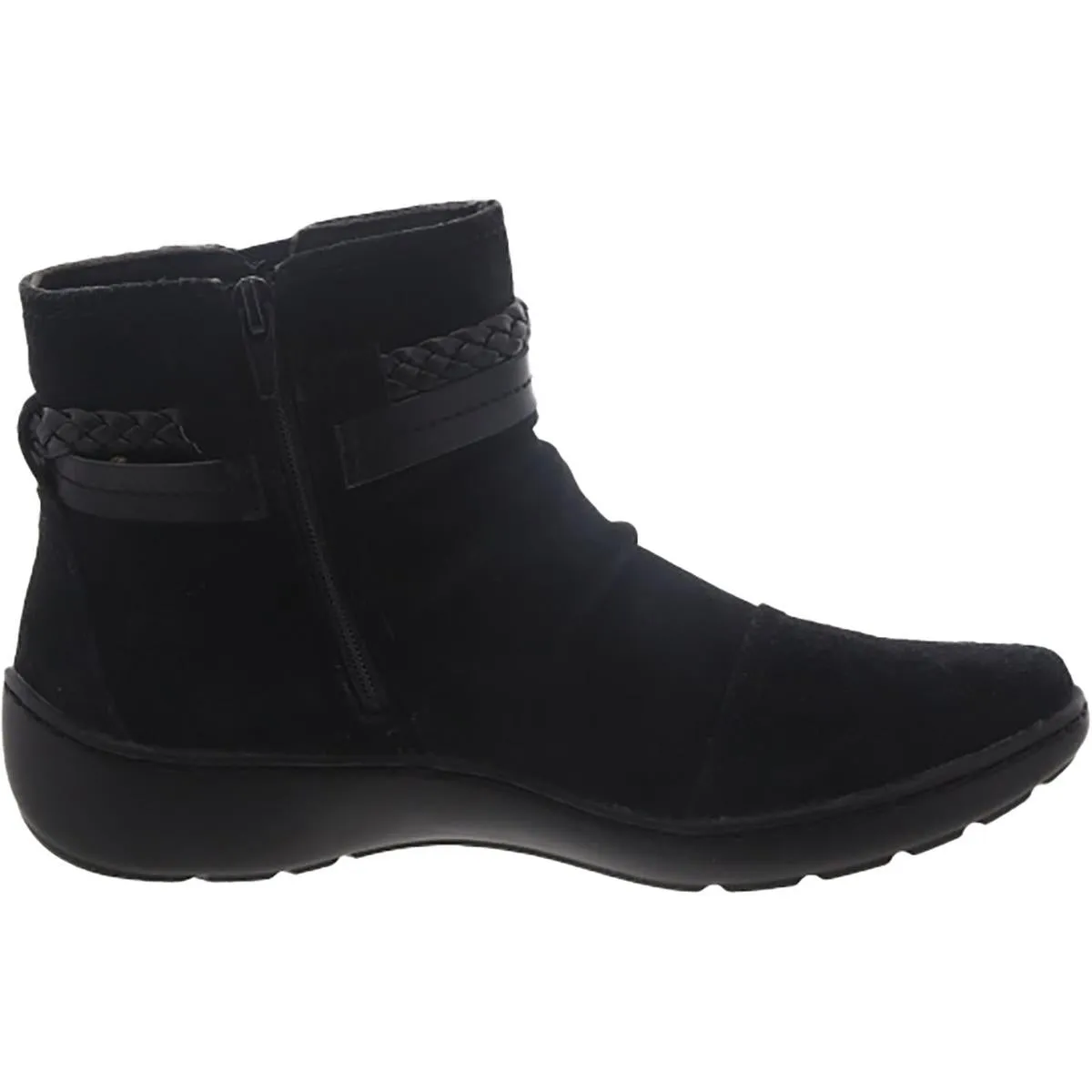 CORA BRAIDBOOT Womens Suede Comfy Ankle Boots