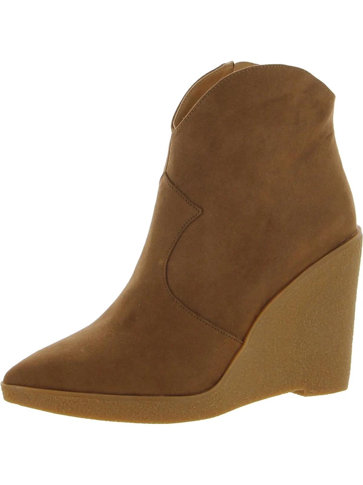 Crais Womens Zipper Pointed Toe Ankle Boots