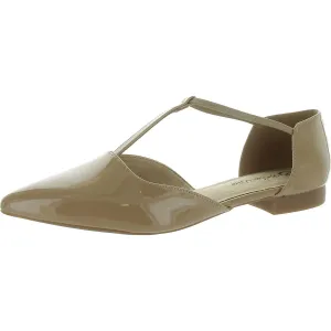 Darby Womens Patent Pointed Toe Ankle Strap