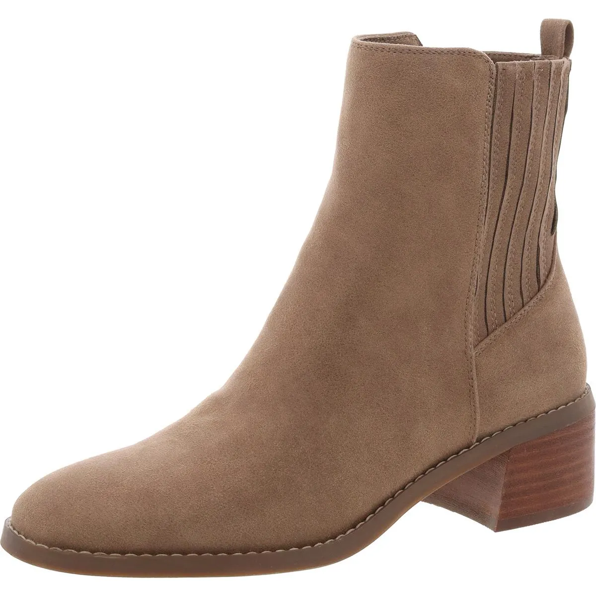 Delilah Womens Faux Leather Ankle Booties