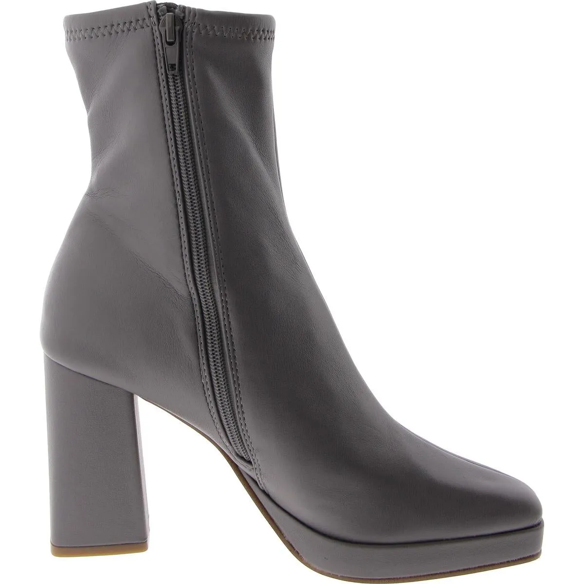 Desiree Womens Faux Leather Plaform Ankle Boots