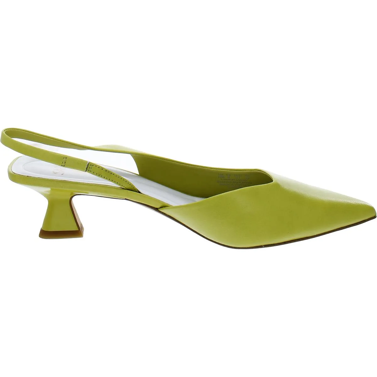 Devin Womens Comfort Insole Pointed Toe Slingback Heels