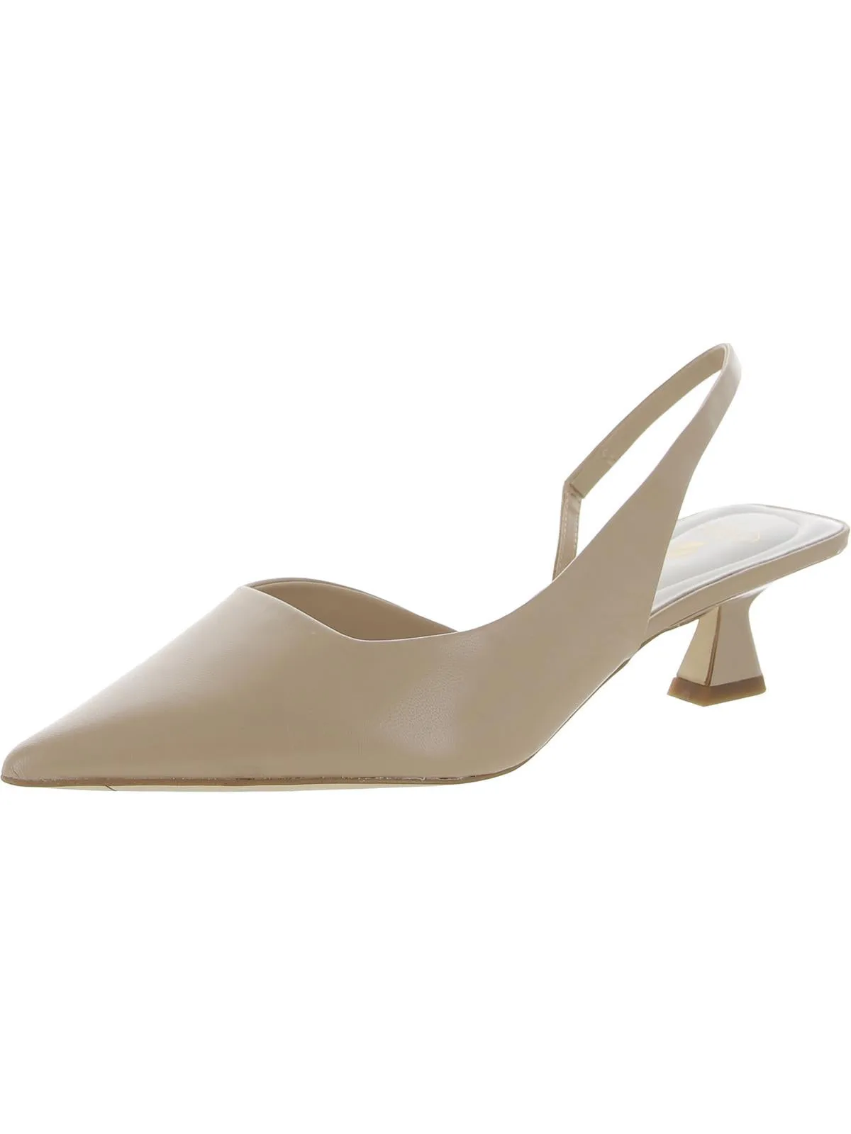 Devin Womens Comfort Insole Pointed Toe Slingback Heels