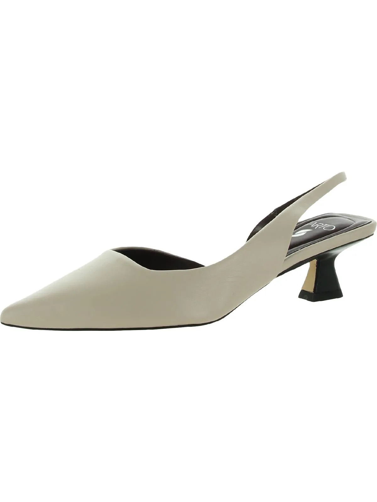 Devin Womens Comfort Insole Pointed Toe Slingback Heels