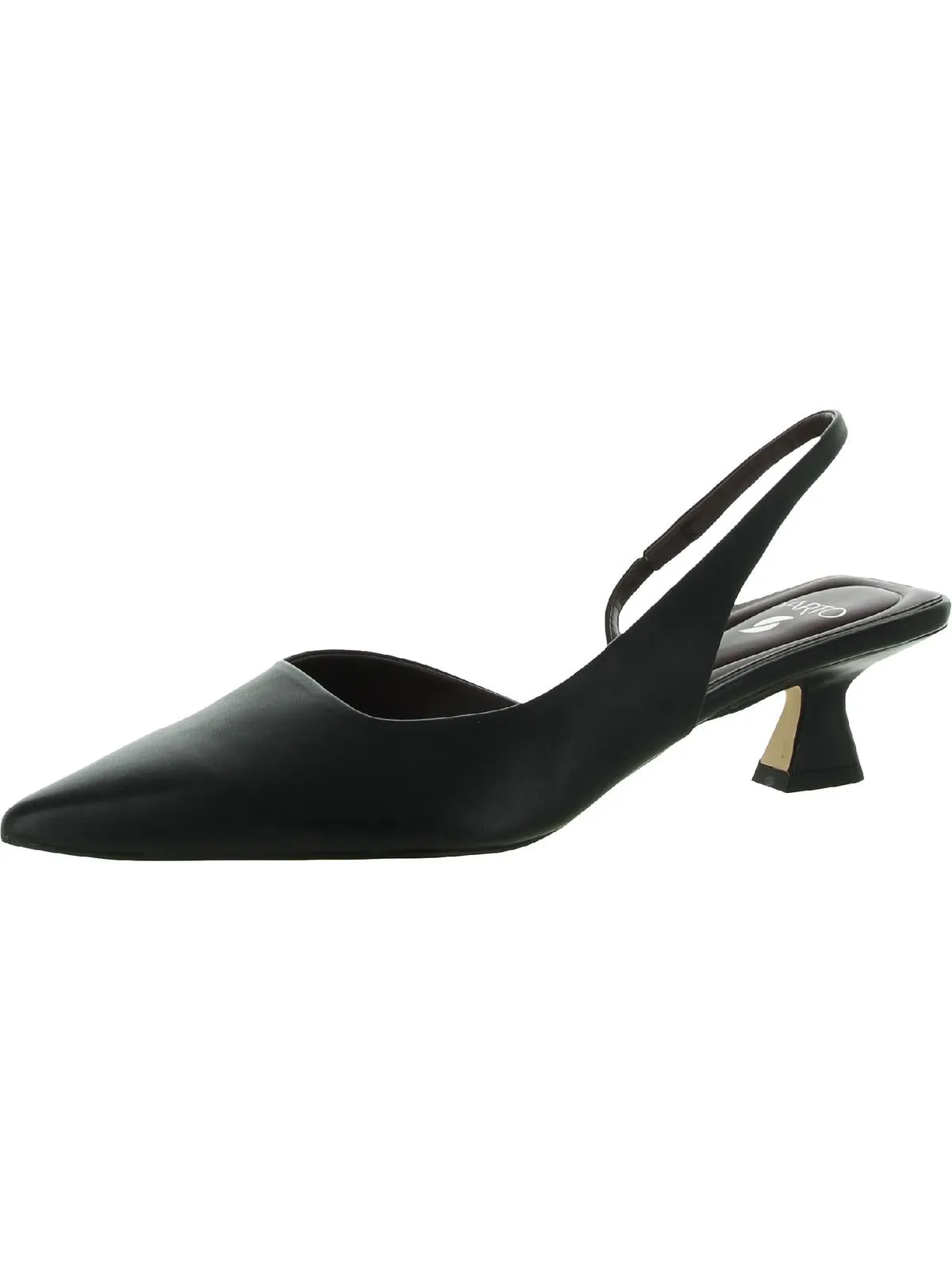 Devin Womens Comfort Insole Pointed Toe Slingback Heels