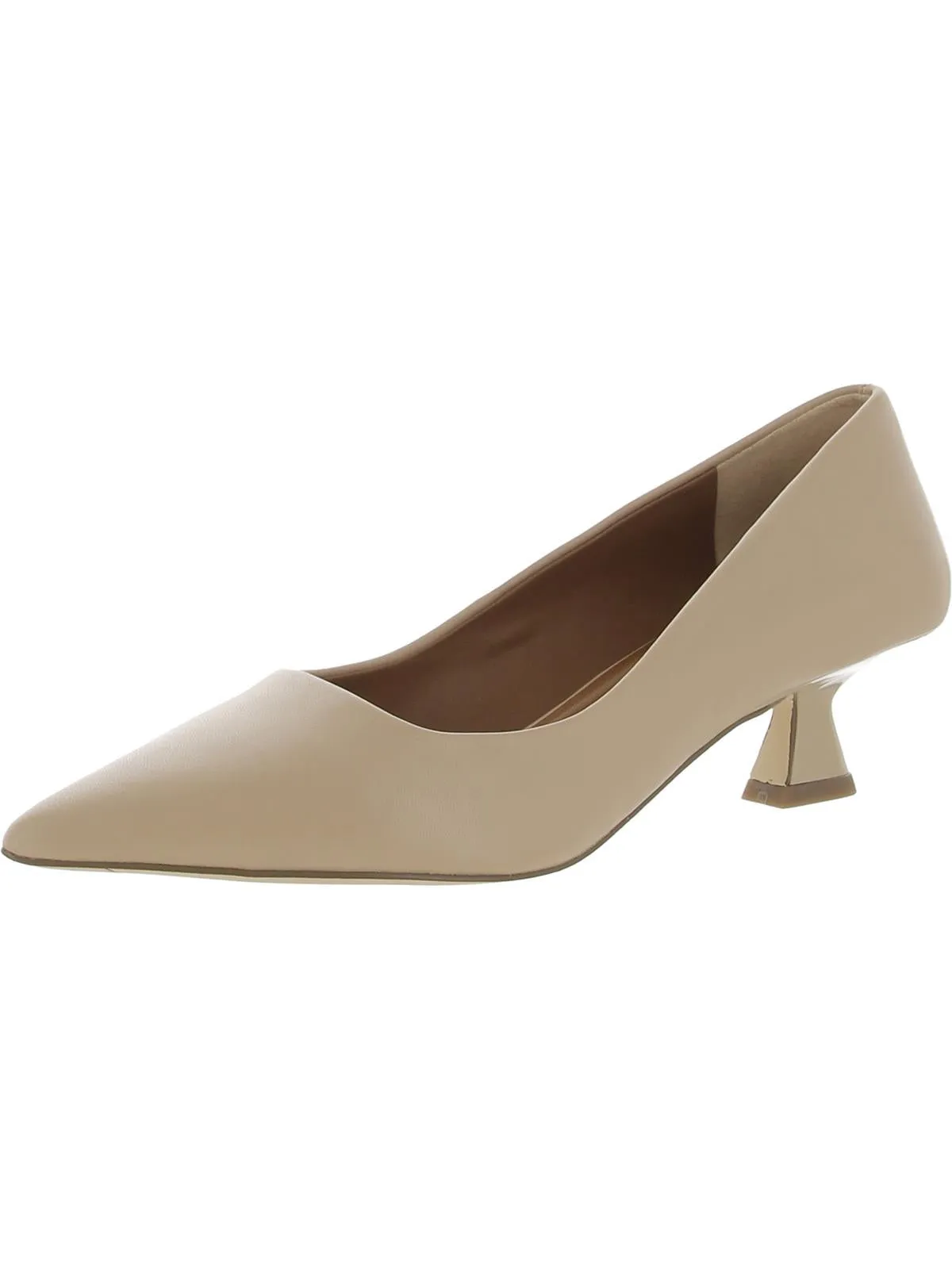Diva Womens Comfort Insole Pointed Toe Kitten Heels