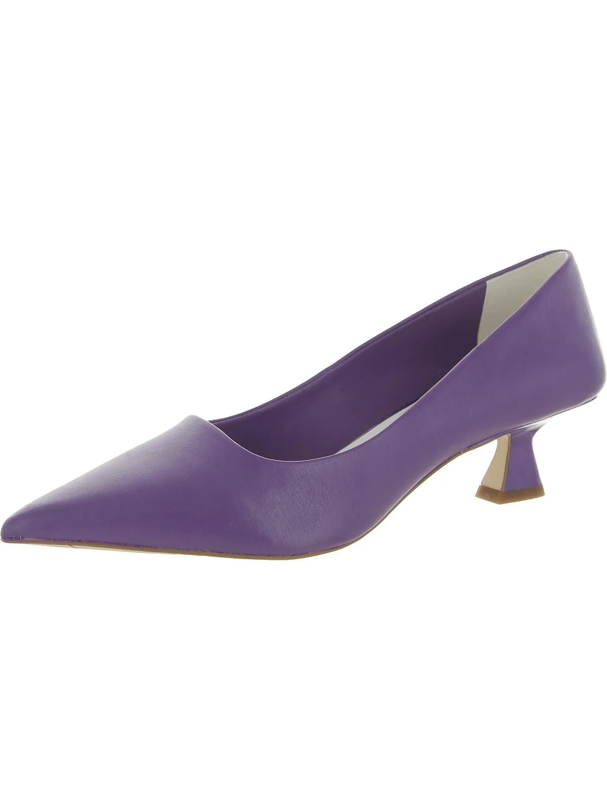 Diva Womens Comfort Insole Pointed Toe Kitten Heels