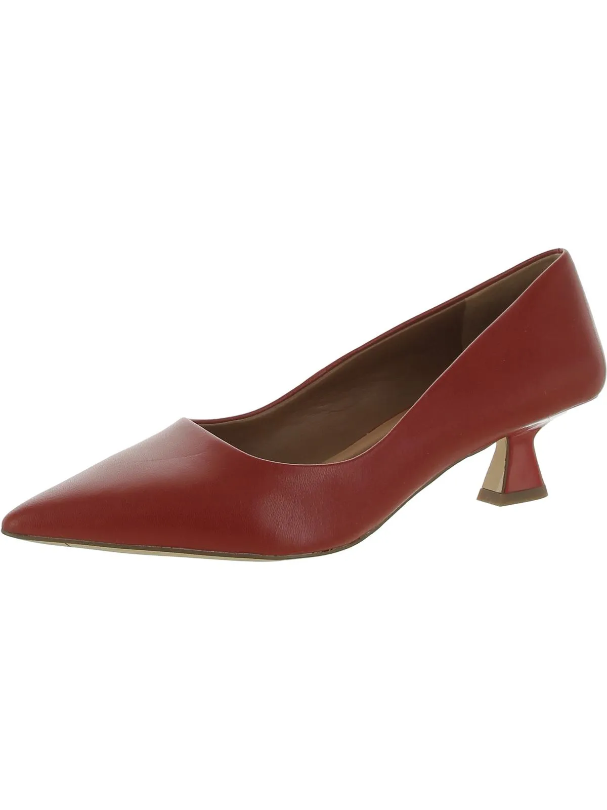 Diva Womens Comfort Insole Pointed Toe Kitten Heels