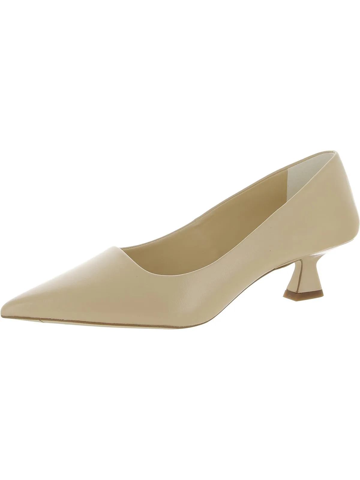 Diva Womens Comfort Insole Pointed Toe Kitten Heels