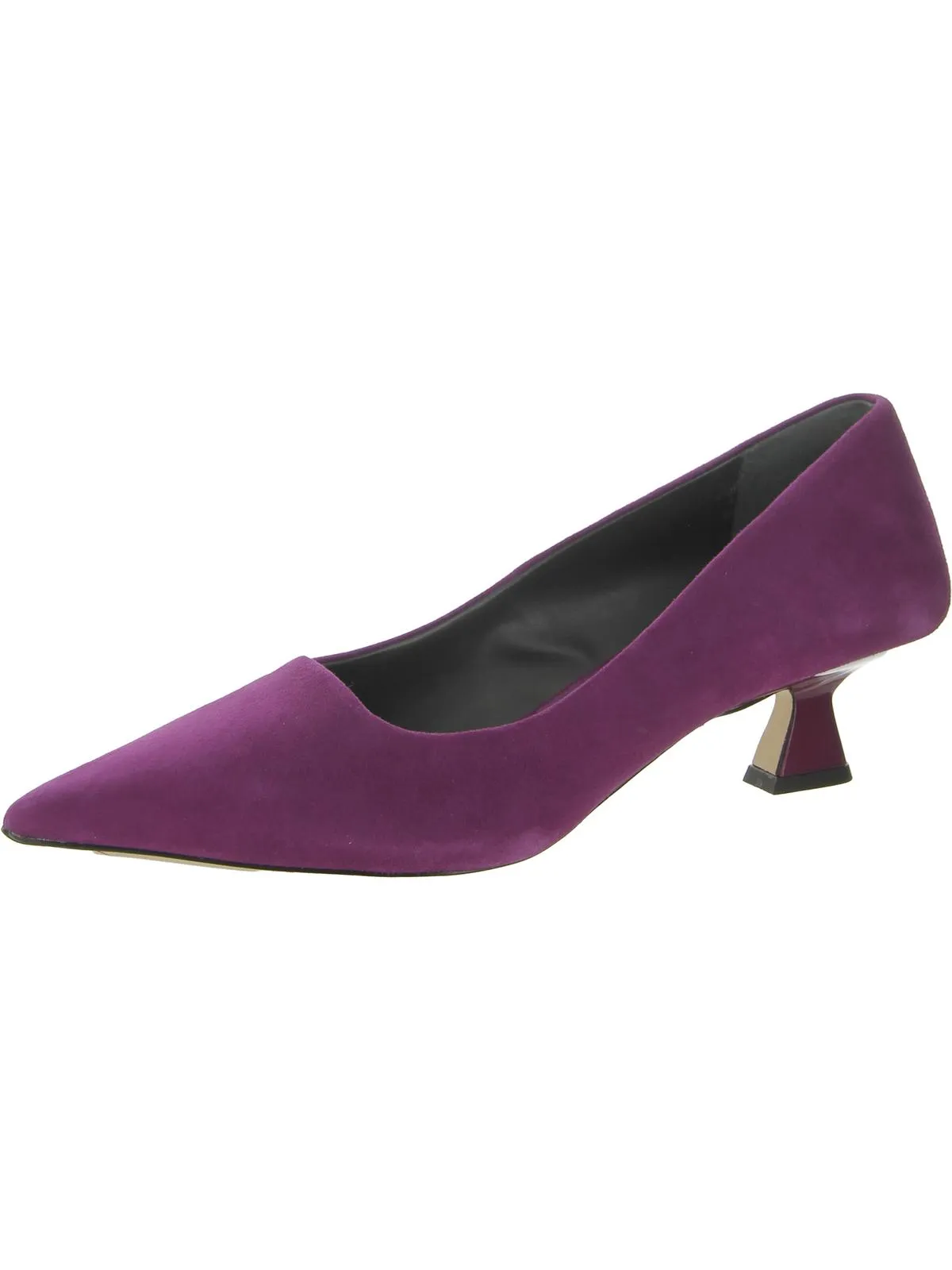Diva Womens Comfort Insole Pointed Toe Kitten Heels