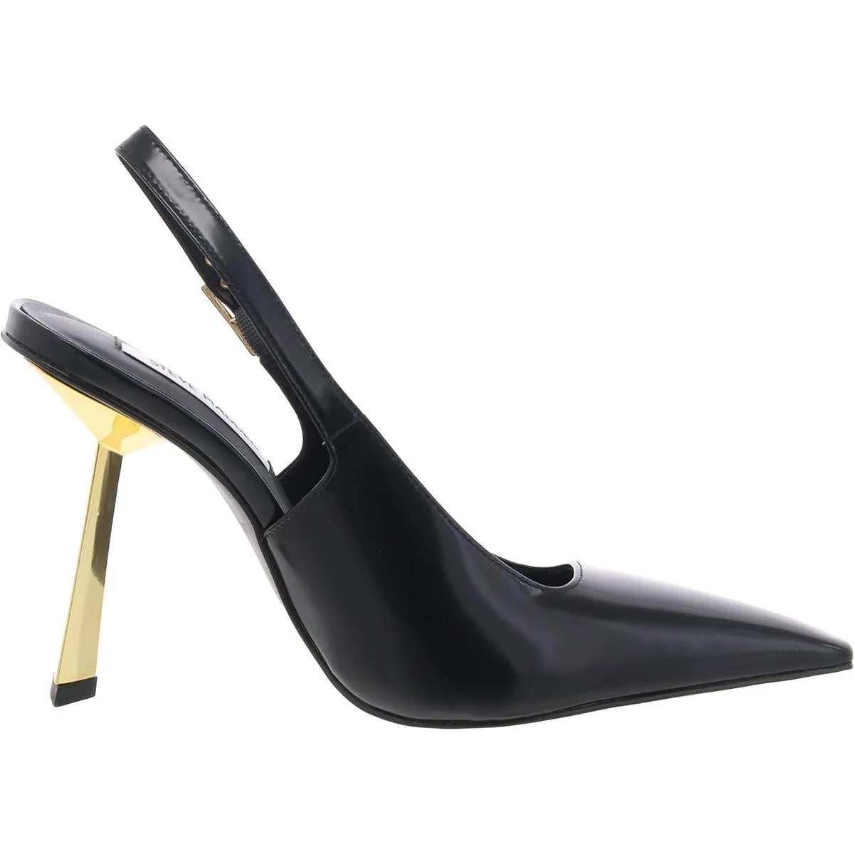 Divine Womens Patent Leather Ankle Strap Slingback Heels