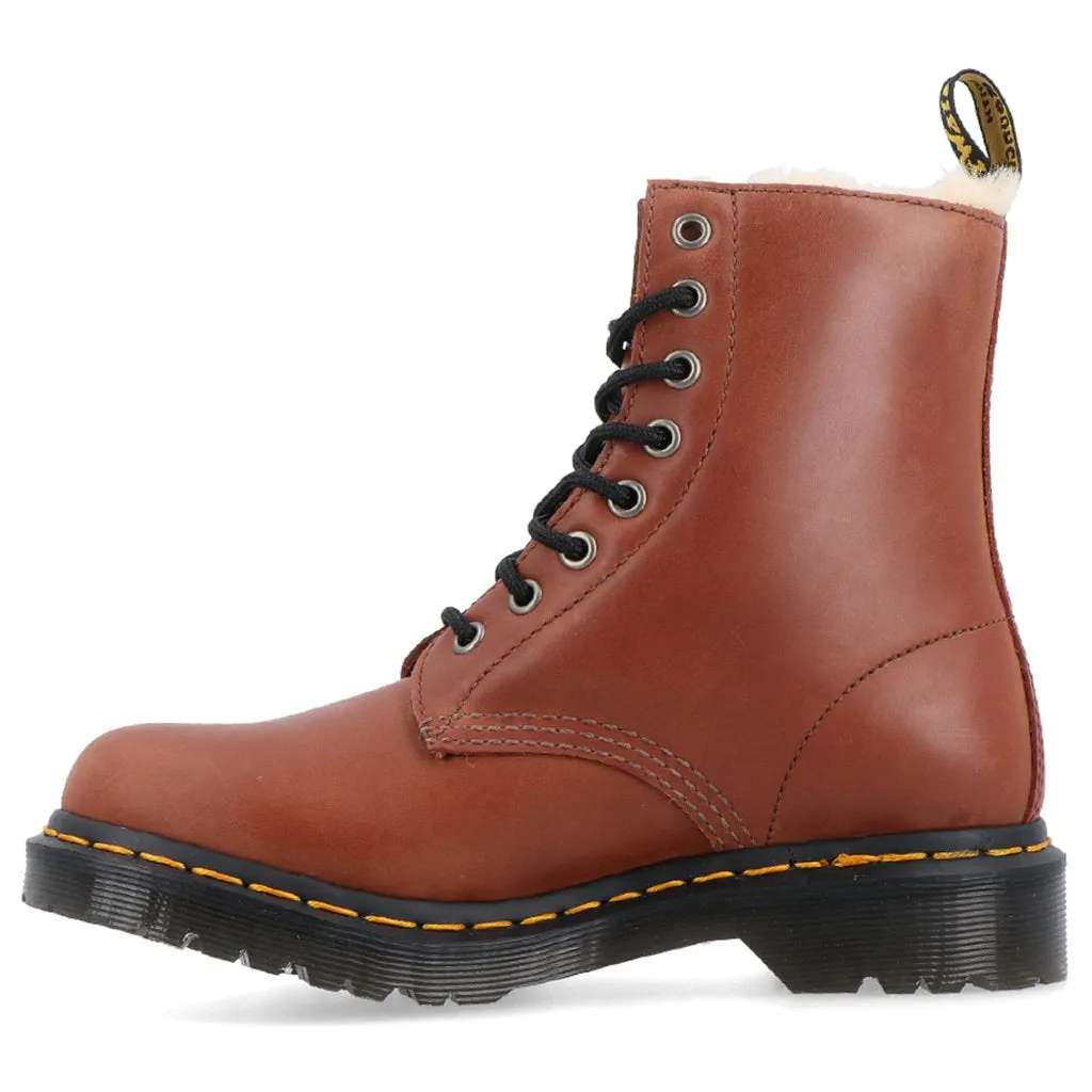 Dr. Martens 1460 Serena Faux Fur-Lined Leather Women's Ankle Boots